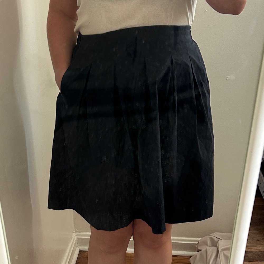 Uniqlo Navy A-Line Skirt